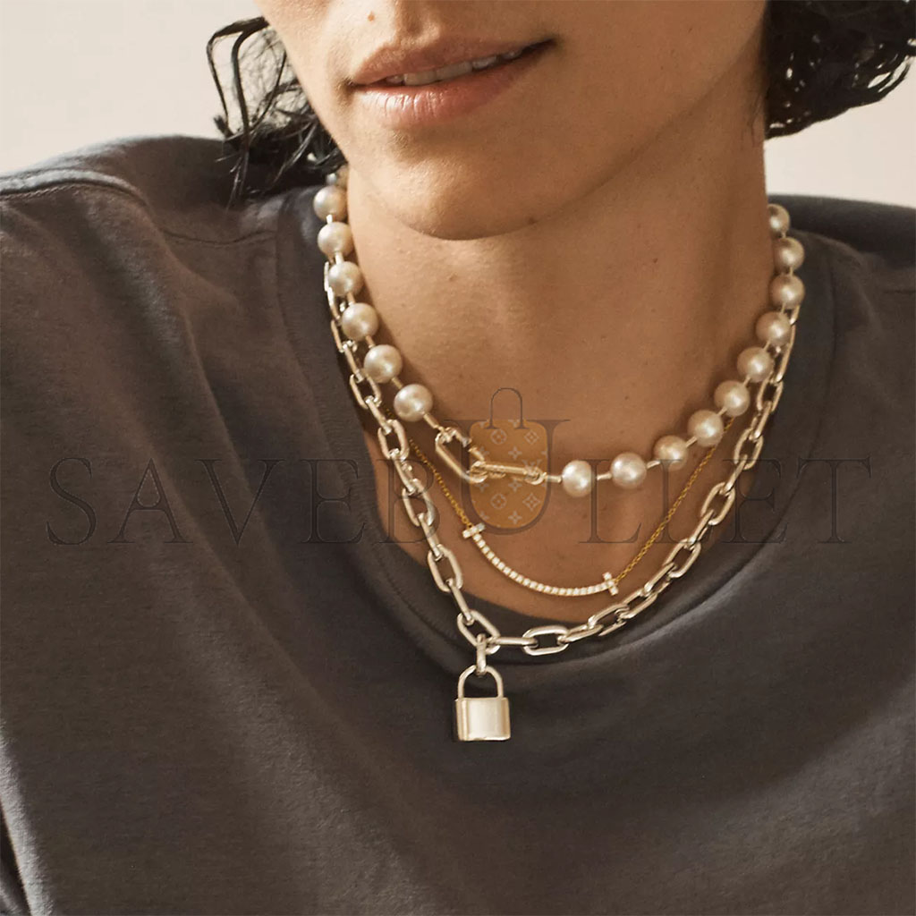 TIFFANY HARDWEAR PEARL LOCK NECKLACE 64047841